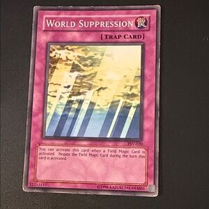 Yu-Gi-Oh! World Suppression Trap Card - Pink